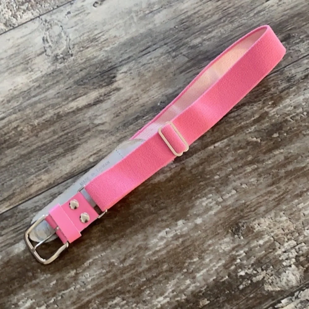 Girls Adjustable Pink Softball Belt